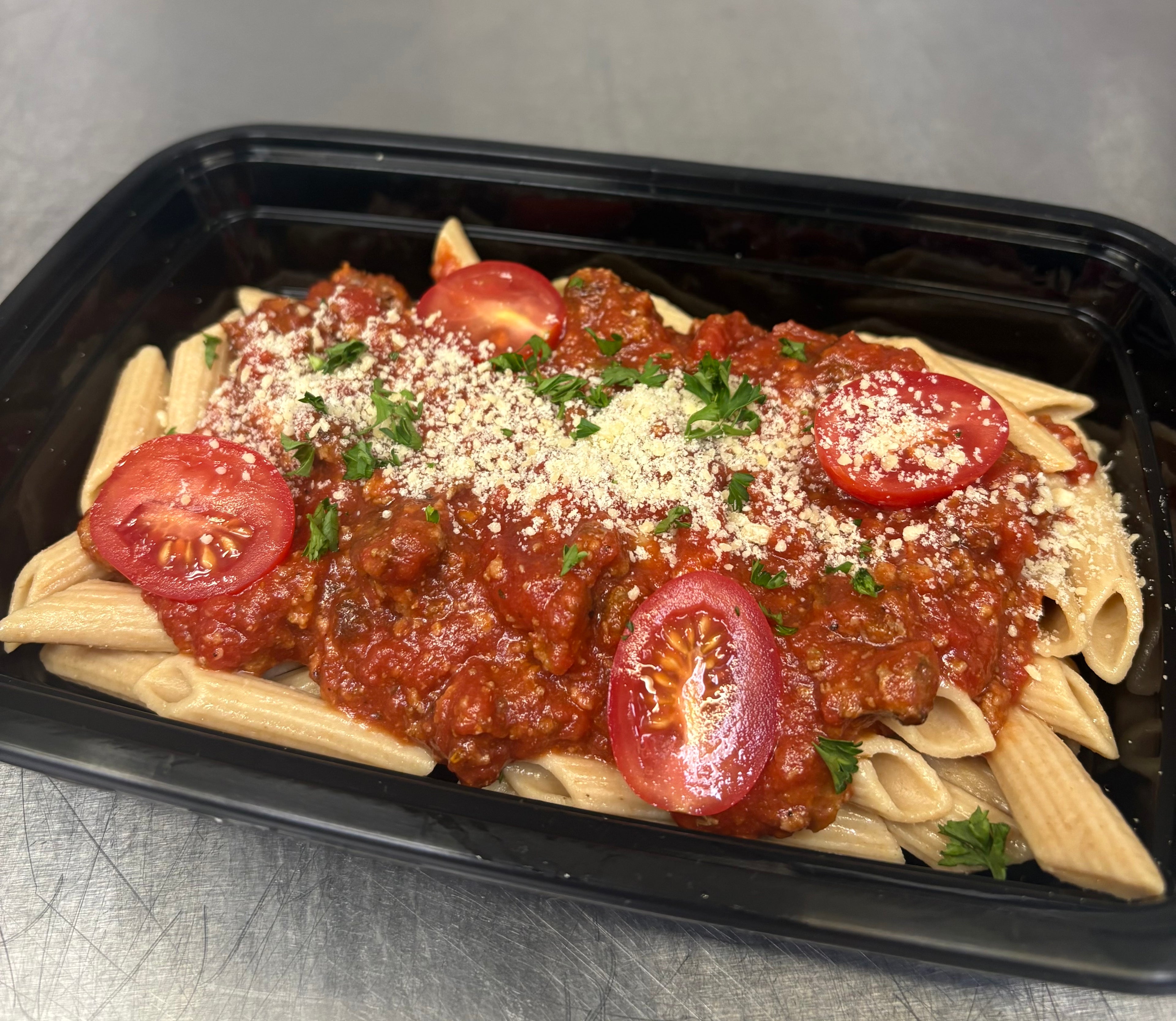 Turkey Bolognese w/ Whole Wheat Penne